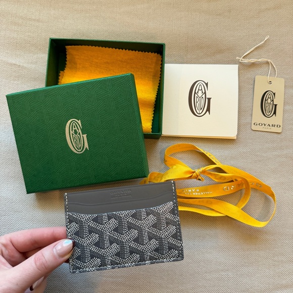 NWT🖤GOYARD🖤Goyardine Saint Sulpice Card Holder - Picture 4 of 15